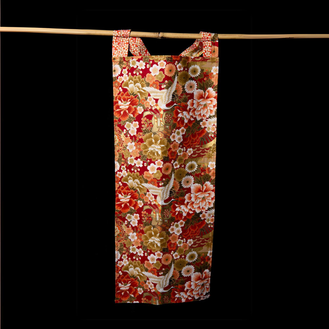 Imperial Cranes and Flowers Apron